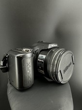 Nikon Coolpix L100 Digital Camera 10MP 15X Optical Zoom VR Black LCD - Tested