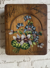 Porte-montre À Gousset en Bois d'Olivier Souvenir de NICE signée JACQUES