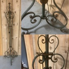 Art Deco Modernist Design Antique Wrought Iron Vintage Floor Lamp