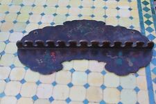 Antique Napoleon 3 wooden pipe holder, 12 slots 