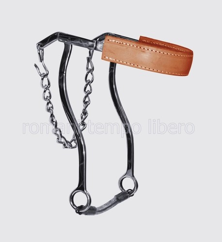 Hackamore inox revêtu cuir - hackamore,