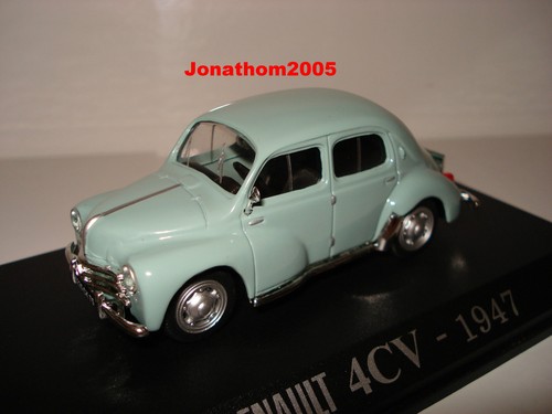 Renault 4cv bleu calandre - -,