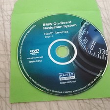 BMW Navigation DVD North America 65 90 0 398 540 NAVTEQ 2005-2 OEM GPS Disc