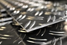 Aluminium Tôle Ondulée 3,5/5mm Aluminium Duett Warzenblech Teardrop