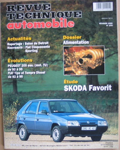 Revue technique skoda favorit - technique,