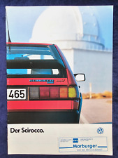 VW Scirocco brochure, 7.1986, GTX, GTL, GTX 16 V, GT 16V