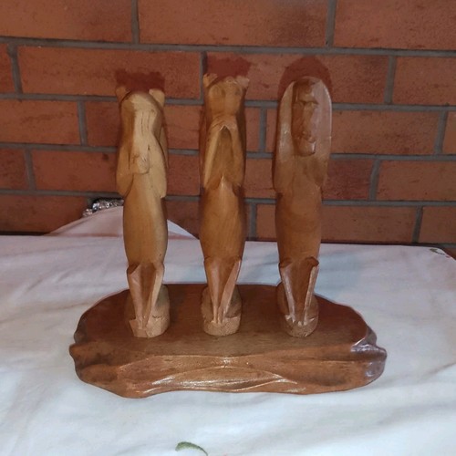 Les trois singes sagesse - trois, de