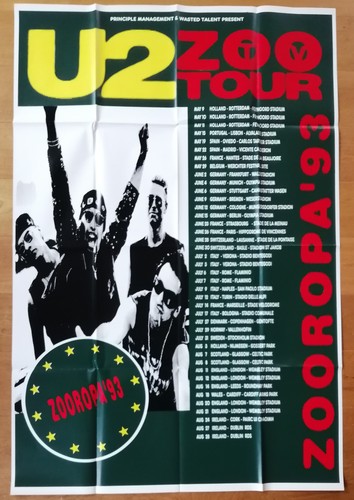 Zooropa affiche concert - zooropa, '93