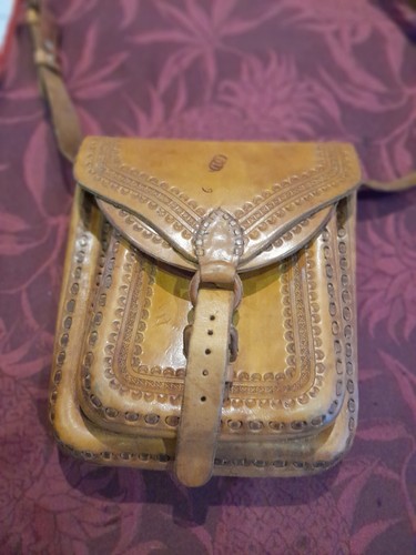 Sacoche pur cuir - sacoche, vintage