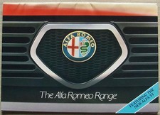 ALFA ROMEO RANGE Sales Brochure Oct 1983 #RB5 ALFASUD Sprint 33 6 GIULIETTA GTV