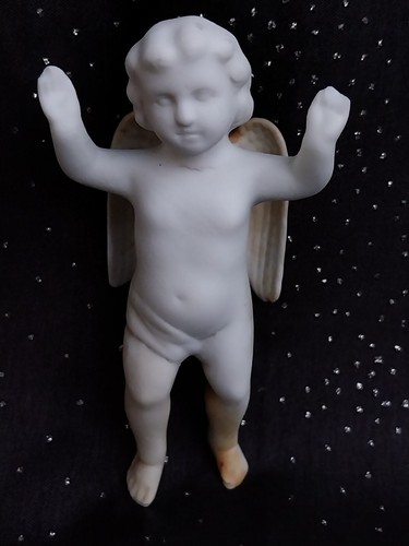 Angelot ancien figurine - angelot, en