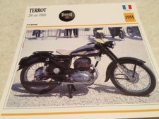 Carte moto Terrot 250 cm3 OSSD 1955 collection Atlas motorbike France