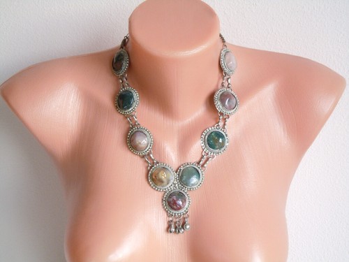 Collier berbère tuareg avec - tuareg,