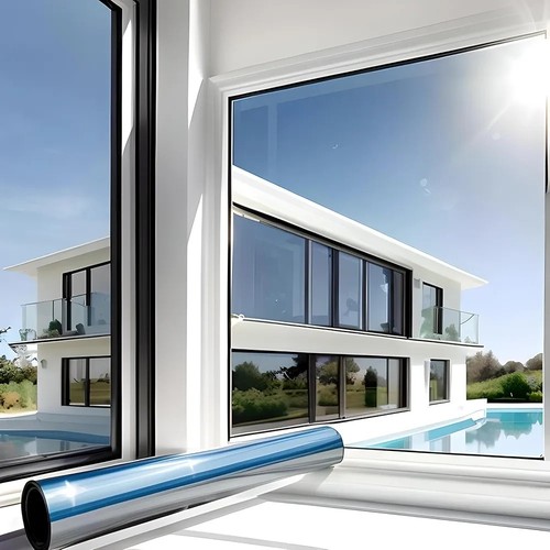 Film solaire teinté miroir - ,