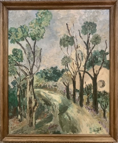 Tableau ancien huile - , sur