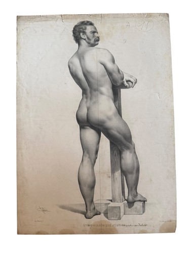 Grande lithographie xixeme - grande,