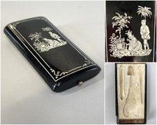 ANTIQUE BOX SET SEWING CASE