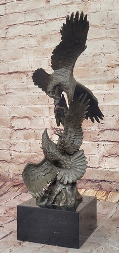Two american bald eagles - american,