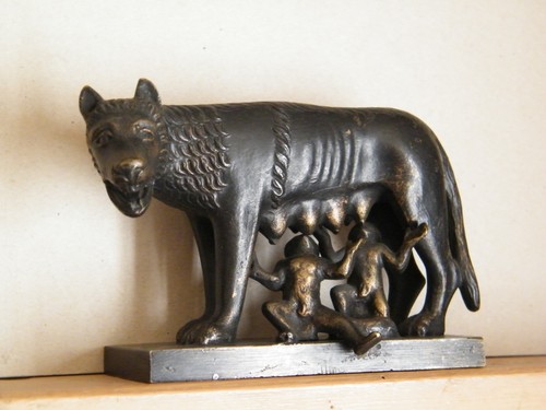 Louve romaine romulus et - louve, /