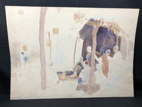Dessin préparatoire crayon - préparatoire, au