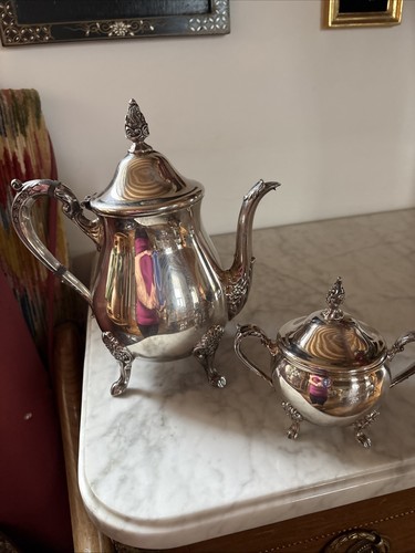 Théière métal argenté - théière,