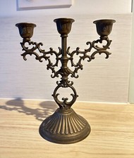 Chandelier métallique à 3 branches Gris en bon état - 21 cm de hauteur