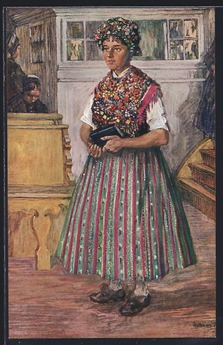 Carte postale demoiselle