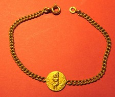 GOURMETTE plaqué OR ancienne