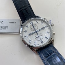 Orologio Uomo Festina Cronografo Bianco Numeri Blu Data Pelle Blu F6855/A