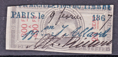 Timbre fiscaux 1867 - timbre,