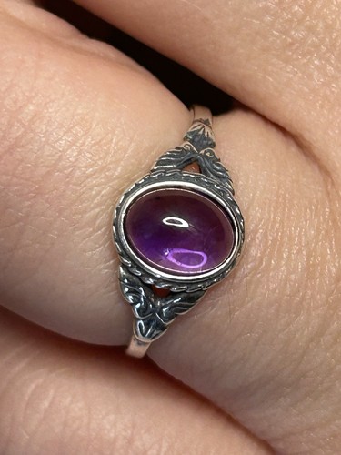 Bague améthyste argent - en,