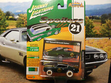 JOHNNY LIGHTNING SPOILERS 1967 PLYMOUTH BARRACUDA CUSTOM WHITE LIGHTNING REAL RD