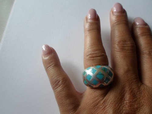 Bague argent massif - argent, dôme