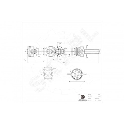 Arbre transmission cardan - arbre,