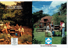 1991 Advertising 0923 Camping Gas Barbecue & Lava Stone Advertising 2 Pages