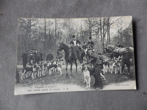 Cpa chasse courre en - courre,
