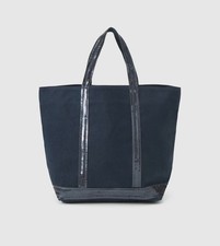 Sac cabas en coton bleu