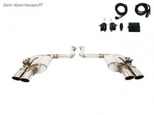 Ulter Inox Échappement Sport + Clapet Ford MUSTANG 6 3.7+5.0 2x100mm Rond Réseau