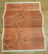 Collection - Carte Petrified Forest National Park ARIZONA (Aout 1967)