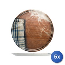 6X Assiettes À Pizza Country