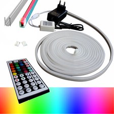 Éclairage Extérieur RGB LED Bande Néon Tube Lumineux Étanche 220 230V