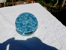 Beau Sulfure bleu en  verre