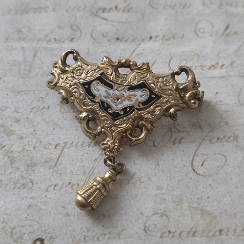 Broche xixè emaillée email - broche,
