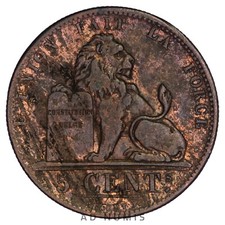 Belgique 5 centimes 1848