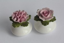 China England Denton Flowers Porcelain Salt & Pepper Shaker (55243)
