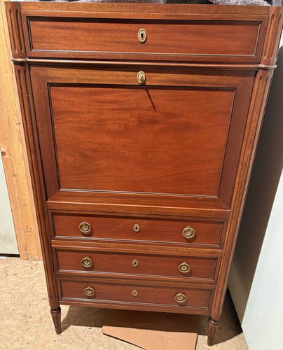 Secretaire acajou style louis - secretaire,
