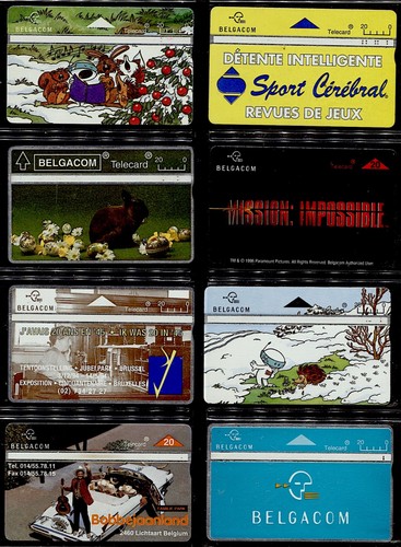 Belgique lot 8 cartes - de,
