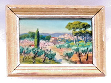 Ancien petit tableau signé J