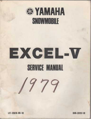 1979 yamaha snowmobile excel - 1979, excel-v