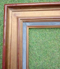 ANCIEN CADRE EN BOIS DORE 63 X 55 CM FEUILLURE 46,5 X 38,5 FRAM FRENCH